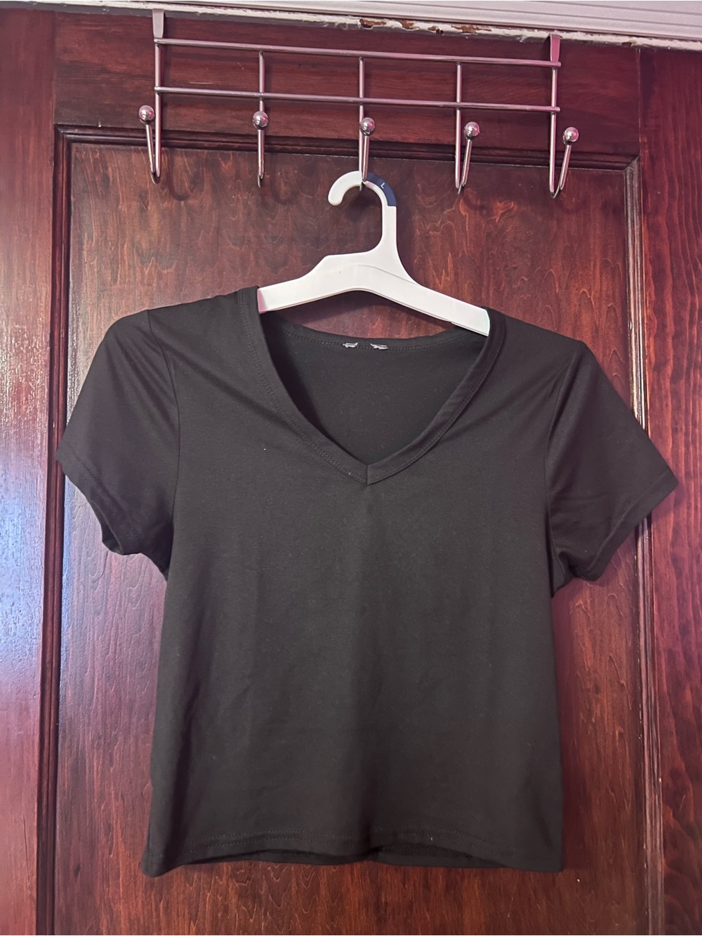 Classic Black V-Neck Women's Tee